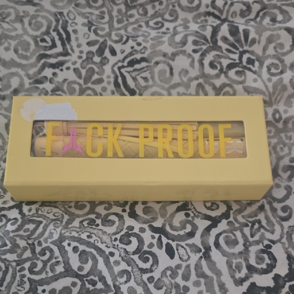 Jeffree Star Yellow Makeup Set with Pink Accent